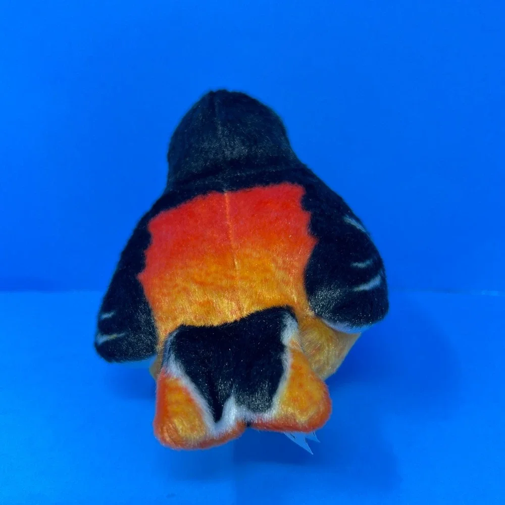 Wild Republic Baltimore Oriole Small Black‎ Orange Tweets Sound Bird Plush Toy